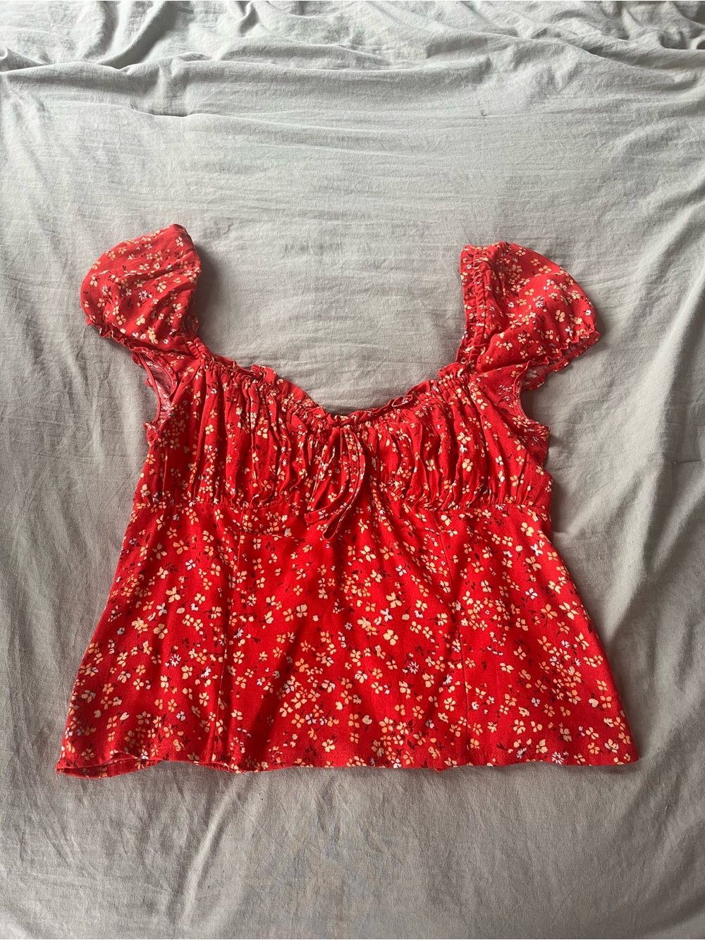 Reformation Red Floral Women’s Top